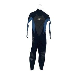 O'NEILL Hamer Full Body Wet Suit Back Zip Womens Size 8 Black Gray & Blue